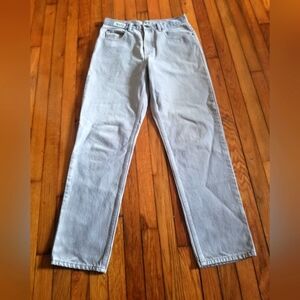 L.L.BEAN Men's vintage 100% Cotton Jean's Pant ,Light Tan Color ,EUC